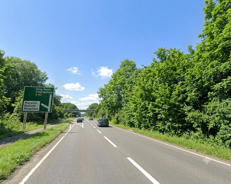 exit towards headington hospitals on the b4150, part of the marsh lane oxford driving test route
